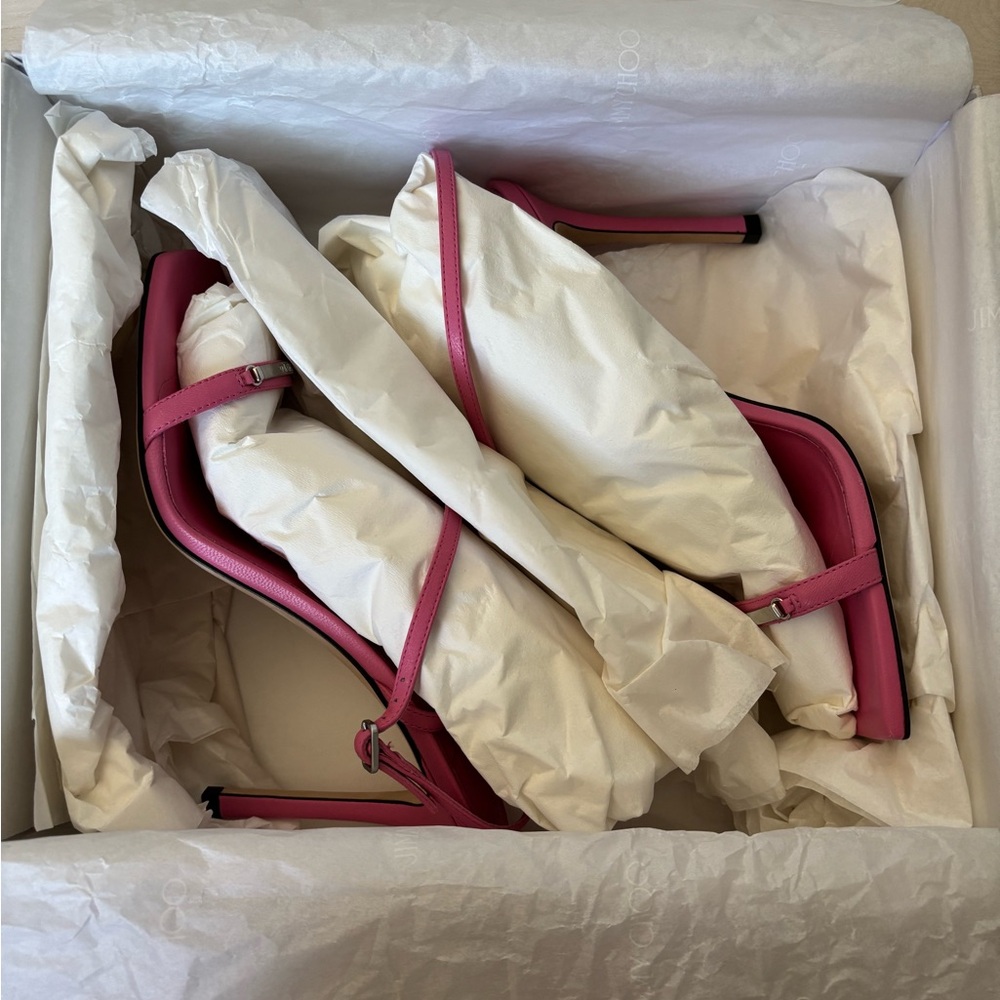 Jimmy Choo Candy Pink Sandal Heels